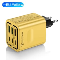 Total 100W 6 Ports Fast Charging EU/US/UK Plug Wall Charger For iPhone Samsung Xiaomi Huawei USB Phone Charger Adapter