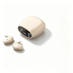 Ultra-Thin Invisible Sleep Earbuds Lightweight Ergonomic Fit Side Sleep Friendly Cloud-Soft Comfort with Built-in Mic