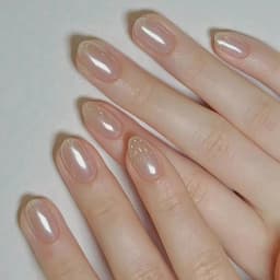 10Pcs/set White French Handmade Press on Nails Short Oval Fake Nails Wearable Stick-on Nails False Nail Uñas Накладные Ногти 네일팁
