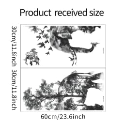 Elephant Decorative Vinyl Child Wall Stickers For Bedroom Accessories Adhesive Wallpaper Wall Art Room Decor Mirror Sticker