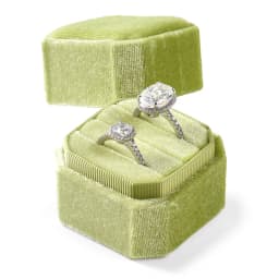 Oirlv Wedding Flanner Ring Box Engagement Triple Slot Square Ring Box Modern Wedding Marry Gifts Muti Color 1/2/3 Slots Ring Box
