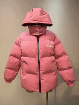 Puffer Padded Cotton Jacket Women's Winter Coat Harajuku Warm Thicken Coat Vintage Zip Up Outerwear Casual Streetwear Y2k Outfit