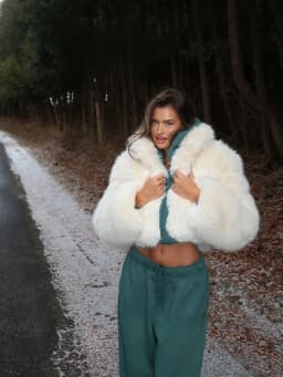 Winter Street High Quality Warm Fluffy Jacket Coat Faux Fur Jacket Women Lapel Collar Long Sleeve Thick Furry Short Outerwear