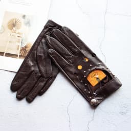 Women's Summer Leather Full Finger Gloves Unlined Thin Fashion Spring Autumn Motorcycle Riding Sheepskin Driving