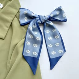 Korean green headband long small silk scarf for Women, Soft Comfort Elastic Headband, Workout Daily Casual Evening Gift Chic
