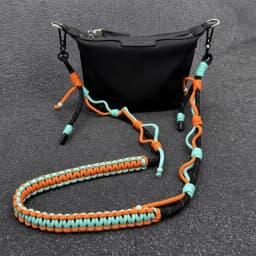 Bag Strap Multifunction Adjustable Hand Woven Paracord Crossbody Strap Outdoor Travel Camping Camera Phone Lanyard Accessories