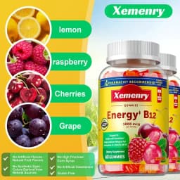 Vitamin B12 Gummies - It Helps Maintain Energy, Boosts Metabolism, and Supports Bones and The Immune System