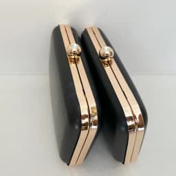 20cm Rectangle Shell Box Bag Clutch Frame Women Purse Frame Chain Clasp Loop Pearl Head Lock Handmade Accessories Materials