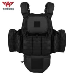 YAKEDA Five piece equipment bag training vest, detachable and expandable, waterproof, wear-resistant and tear resistant