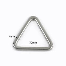 10Pcs 3-5x15-50mm 304 Stainless Steel Triangle Ring Buckle for Dog Harness Leash Webbing Bag Strap Junction Connector Hardware