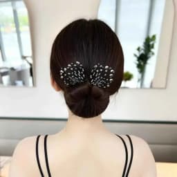 Elegant Peacock Shape Hair Bun Maker Twist Headwear Roll Hair Tool Hair Twister Easy Fast Snap Hairstyle Twist Women