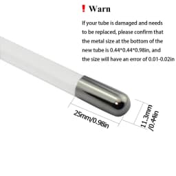 Replace High Frequency Electrotherapy Wand Internal Electrodes Glass Electrode HF Tube Neon Argon Skin Care Tool