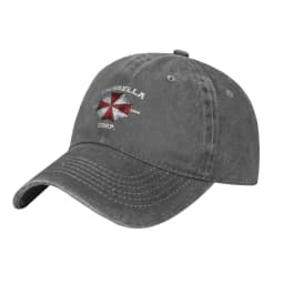 Umbrella Corporation Unisex Style Baseball Cap Distressed Washed Caps Hat Retro Outdoor Running Golf Unstructured Soft Sun Cap