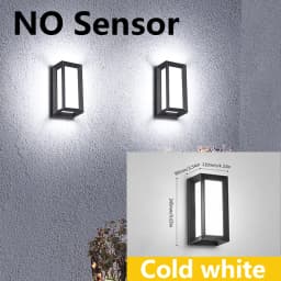 Led Wall Lamp Outdoor Lampe Presence Sensor Lamp Waterproof AC85-265V 16/30W Wall Light Garden Porch Balcony For Home Accessorie