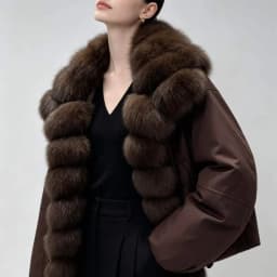 OFTBUY Big Fox Fur Spliced Parkas Winter Warm Thick Women's Coat Loose Duck Down Clothes Women Short Jacket with Fur for Women