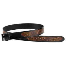 Embossed Eagle Belt No Buckle Decorative Strap