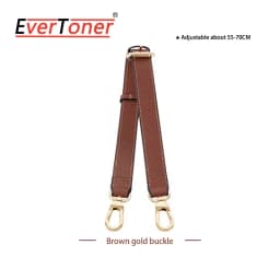 EverToner Bag Shoulder Strap For Long-champ Bag Adjustable Free Punching Modified Messenger Strap Leather Shoulder Strap