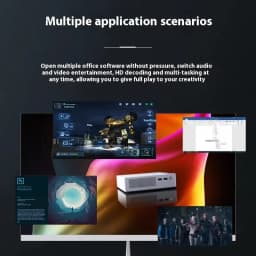 Ryzen 7 3700U Mini PC Mini Host With Stereo DDR4 NVMe SSD 2.5 Windows 11 Pro Rich Interface Desktop Computer