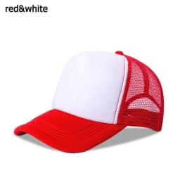 1PC Fashion Unisex Plain Baseball Cap Adjustable Trucker Flat Visor Cap Snapback Mesh Curved Men Women Casual Sun Summer Hat