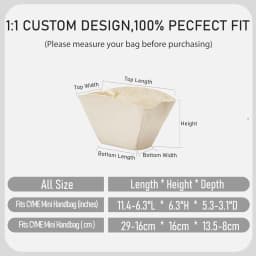 Bag Organizer Insert For Cyme Mini Nylon Material Super Strong Fit Bag Support Handbag Insert Bags Accessories