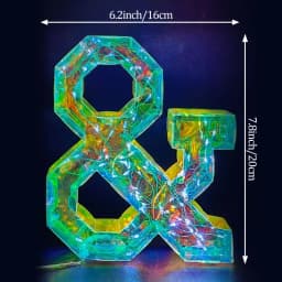 Multicolor Letters LED Night Light Numbers Dual‑Power Light‑Up Battery USB Operated Portable Indoor Decor for Party Wedding Home