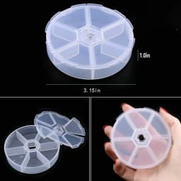 Plastic Organizer Box Storage Container Jewelry Box with Adjustable Dividers for Beads Art DIY Crafts Jewelry Fishing Tackles