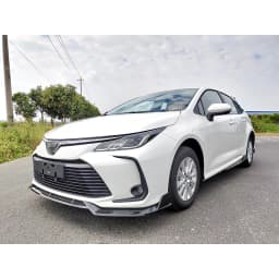 Front Bumper Spoiler for Toyota Corolla Sedan 2019-2023 Protector Plate Lip Body Kit Carbon Surface Decorative Strip Chin Shovel