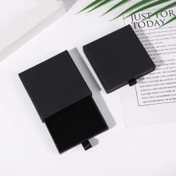 New Arrive Pull-Out Thin Drawer Jewelry Packaging Boxes Colorful Orange White Black Yellow Paper Kraft Box Case Gift Package