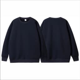 100% Cotton For Warmth Customized Letter Picture Logo Loose Solid Color Fit Round Neck Men Women Fashionable Couple Sweatshirt