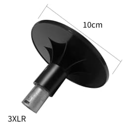 3XLR Black Silver Suction Cup Black Suction Cup Adapter for Telescopic Linear Actuator Reciprocating Linear Actuator Parts