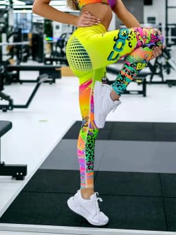 Printed Yoga Pants Tight-Fitting Waist-Lifting Hip-Lifting Leggings High-Elastic Form-Fitting Fitness And Sports Pants Yoga Wear