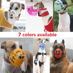 Adjustable Dog Muzzle Plastic Mask Anti-Barking Bite Mouth Cover Greyhound Gree Whippet Basket Muzzle Pet Supplies with S/M/L