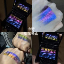 Coldnwild Chameleon Gradient Eyeshadow Highlighter Palette Waterproof Long-Lasting,Easy To Blend,Duochrome Shimmer Eye Makeup