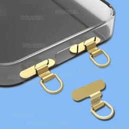 1/2PCS Mini Mobile Phone Lanyard Patch Pad Stainless Steel Silent Hole Clip Ultra-thin Metal Back Patch Sturdy Connection Piece