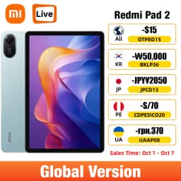 Xiaomi Redmi Pad 2 128GB 256GB Mi Tablet MTK Helio G100-Ultra 11" 90Hz 2.5K Display 9000mAh Battery 18W Fast Charging