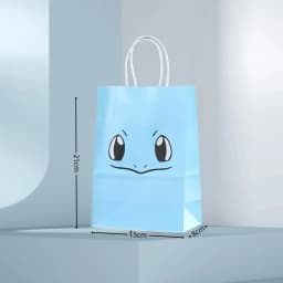 Pokemon Gift Bags Pikachu Hand-held Paper Packing Treat Bag Anime Kraft Paper Bag Gift Packaging Party Festive Party Supplies