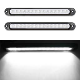 2PCS New 12-24V 15LED Tail Rear Lamp for Trailer Truck Lorry Pickup-Brake/Stop/Turn Lights Light Bar Strip
