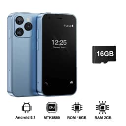 15SE Small Pocket Mobile Phone 3.0 Inch HD Screen 3G WCDMA Android 8.1 Dual SIM Face Unlock WiFi GPS Play Store Mini Smartphone