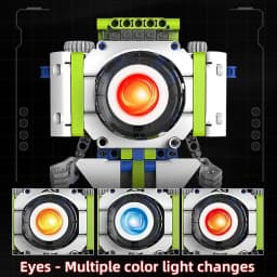 K96158 337PCS 5-in-1 Electric Remote Control Programmable Robot STEM Educational Coding Toy with Digital Display