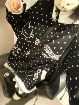 Cute Polka Dot Stand Collar Sweatshirt Women's Spring Autumn Y2K Outerwear Standard Fit Long Sleeve Zipper Closure Casual Wear