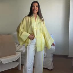Elegant Chinese Style Frog Button Blouse Sheer Wide Sleeve Loose Fit 2026 Summer Office Casual Chic Breathable Wear Women Top