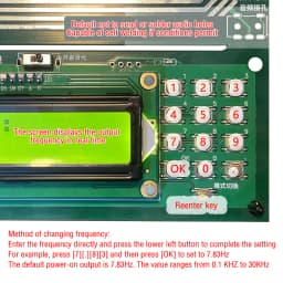 Schumann Wave Generator Pure Sine Wave Signal Generator 0.1Hz-30000Hz Adjustable Frequency 7.83Hz Sine Square Inverted Square Wave DC5V Digital Crystal Oscillator Space Resonance Signal Generating Instrument