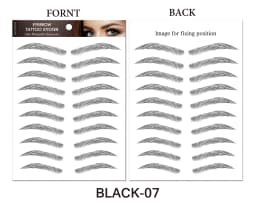 6D Eyebrow Tattoos Sticker Waterproof Long Lasting Natural Hair-Like Fake Eyebrows Stickers for Brow Grooming Shaping 10 Pairs