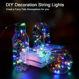 Outdoor Battery Fairy Lights LED Copper Wire String Lights with 8 Modes - IP65 for Garden, Patio, Tree, Yard & Party Decor