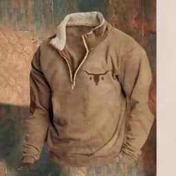 Spring Autumn New Men Wool Collar Half-zipper Hoodies Sweatshirts Print Casual European American Trend Jacket Long-sleeved Tops