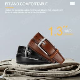 2025 Men Belts Pin Buckle Metal Automatic Buckle Belt Genuine Leather Male Belt Strap Male Black Coffee Brown WaistBelts for Men