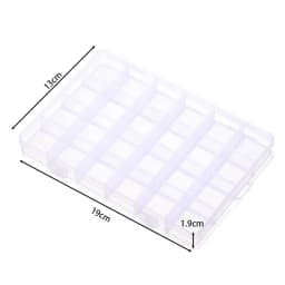 6/10/15/24/28 Grids Transparent plastic storage box beads Organizer Container For DIY Crafts Earing Jewelry Storage Case Display
