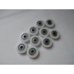 Fixmee 10pcs 6*27*9mm Round Groove Nylon Pulley Wheels Roller for 3mm Rope W/ 625ZZ Bearing