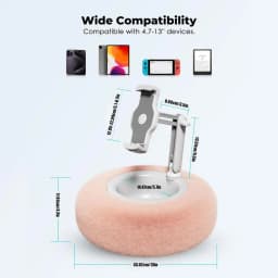 Tablet Holder Pillow Adjustable Pillow Stand With Bowl Soft Phone Holder Reading Lap Holder Cozy Laying Tablet Accessories For