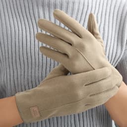 Winter Keep Warm Touch Screen Plus Velvet Inside Suede Mens Gloves Fashion Simple Solid Thicken Man Outdoor Cycling Drive